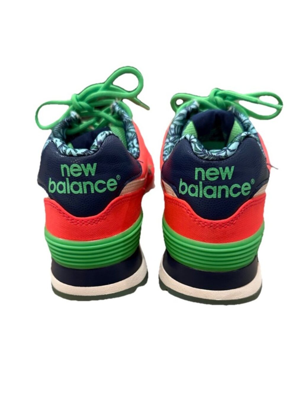 New Balance Size 8 574 Luau Women’s Neon Athletic Shoes Sneakers *RT - Picture 6 of 10
